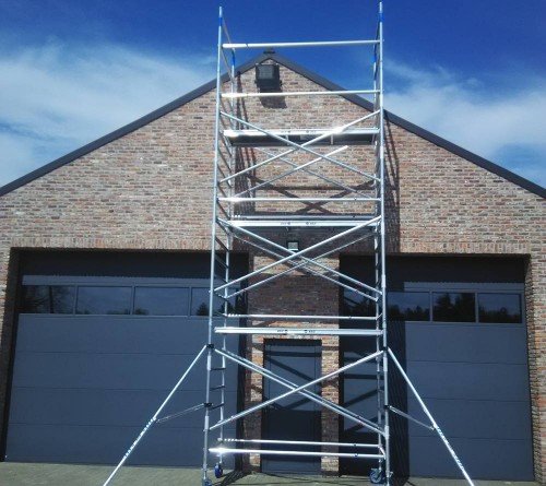 Rolstelling huren 10m werkhoogte GRATIS LEVERING LIER en randgemeentes bij huur 1 week